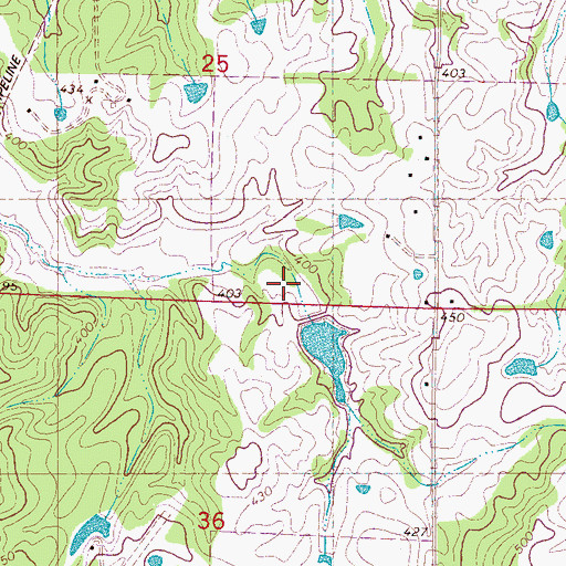 Topographic Map of Senatobia Creek Watershed Y-7-7 Dam, MS