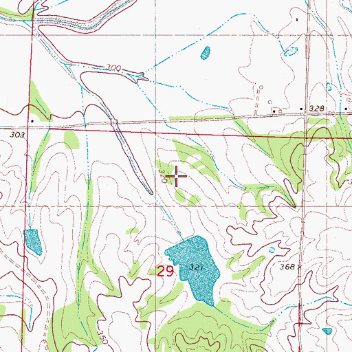 Topographic Map of Senatobia Creek Watershed Y-7-8 Dam, MS