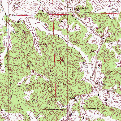 Topographic Map of Mississippi No Name 217 Dam, MS