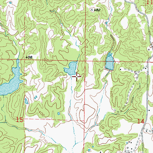 Topographic Map of Greasy Creek Watershed LT-1a-8 Dam, MS