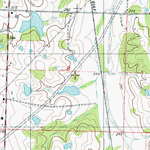 Topographic Map of I C Keefer Pond Dam, MS
