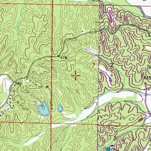 Topographic Map of Sportsman Club Lake Dam, MS