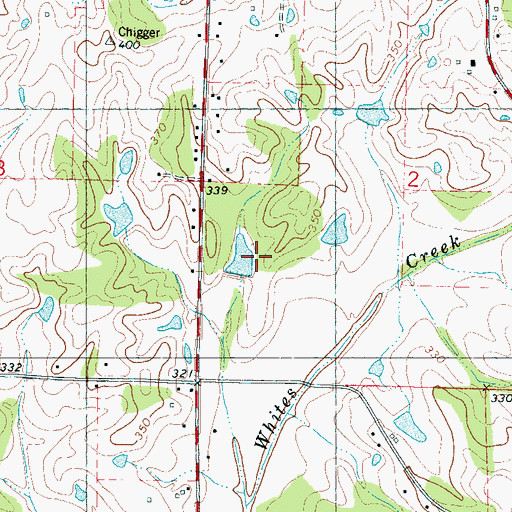 Topographic Map of Hershel Key Pond Dam, MS