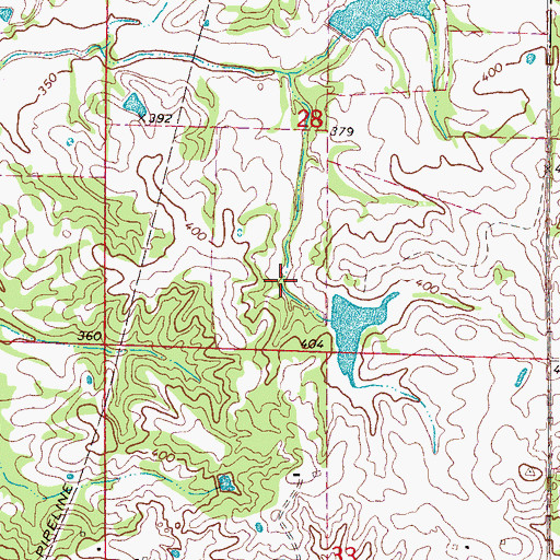 Topographic Map of Hickahala Creek Watershed Y-6-15 Dam, MS