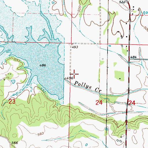 Topographic Map of Tuscumbia Structure 38 Dam, MS