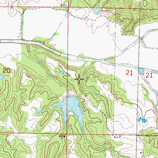Topographic Map of Buchanan Lake Dam, MS