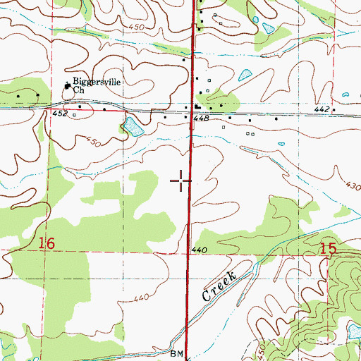Topographic Map of Mrs Curtis Brawner Pond Dam, MS
