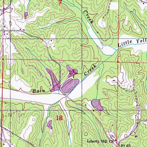 Topographic Map of Howard Little Pond Dam, MS