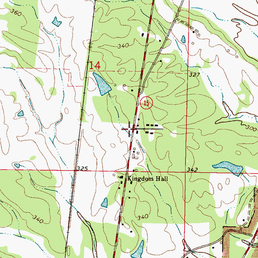 Topographic Map of Dalton (historical), MS