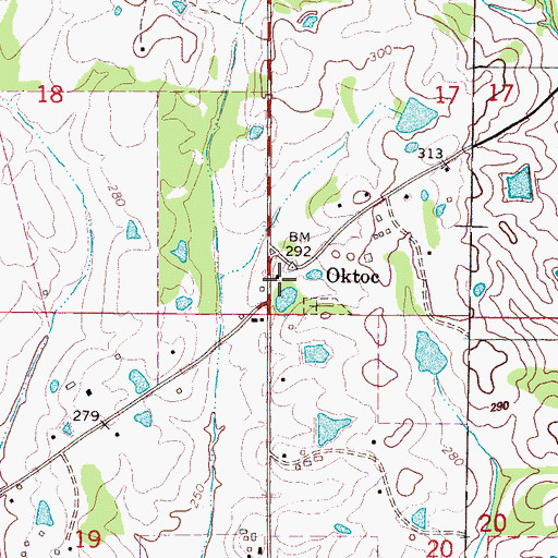 Topographic Map of Community Club Church, MS