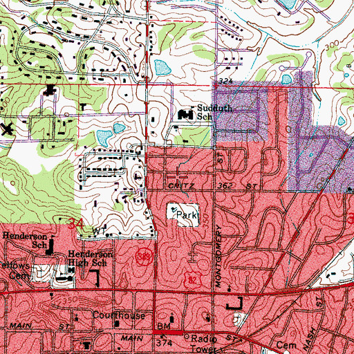 Topographic Map of Didlake, MS