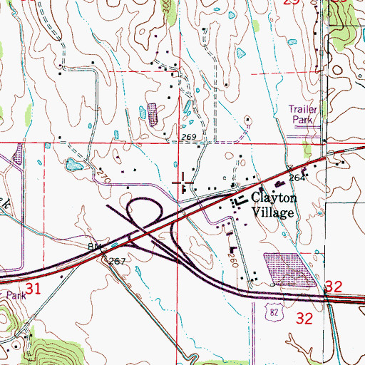Topographic Map of First John Missionary Baptist Church, MS