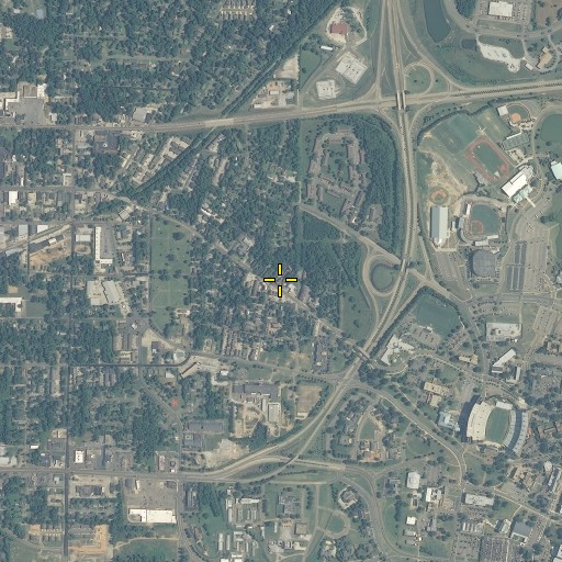 Aerial/Satellite Image of Prince of Peace Lutheran Church, MS
