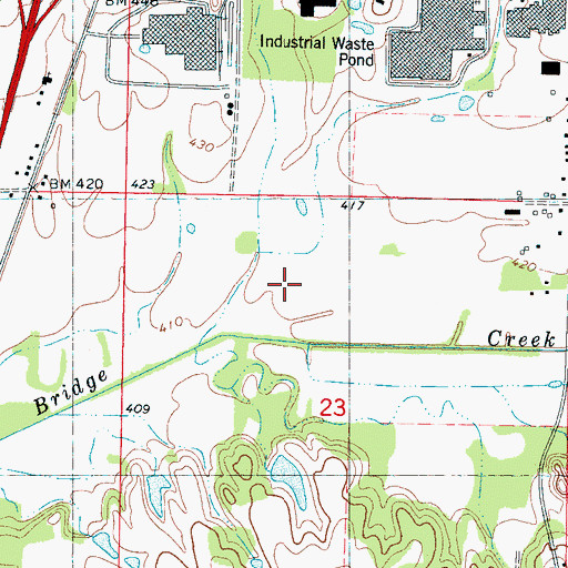 Topographic Map of Whitfield Plantation (historical), MS