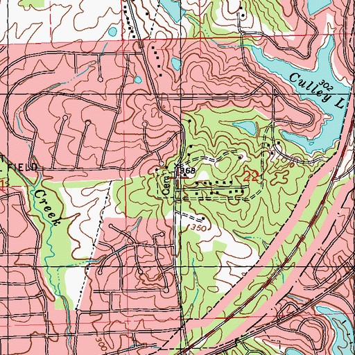 Topographic Map of Christian Union Church (historical), MS