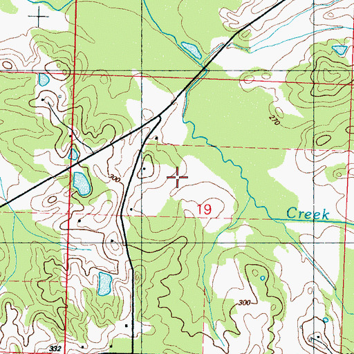 Topographic Map of Doaks Field (historical), MS