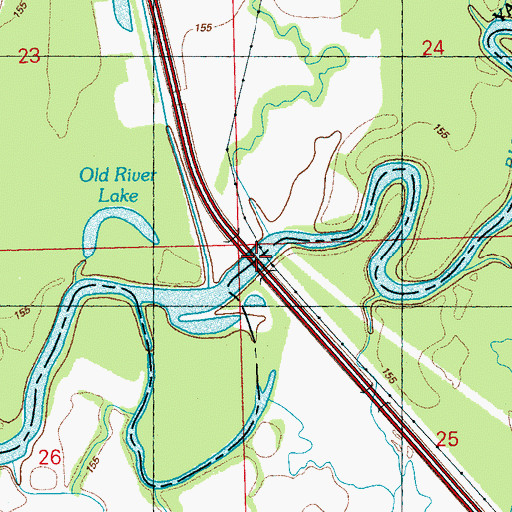 Topographic Map of Kibbys Ferry (historical), MS