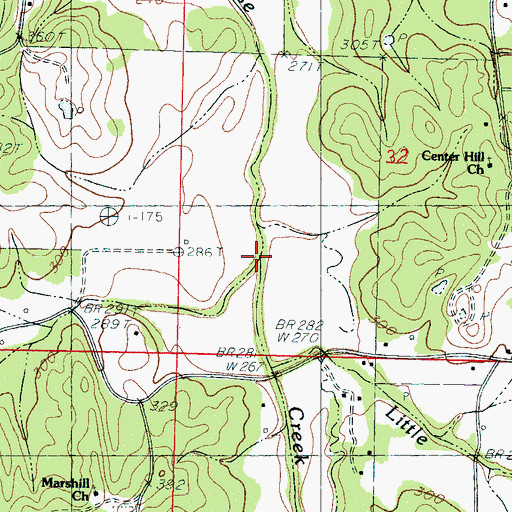 Topographic Map of Larg Branch, MS