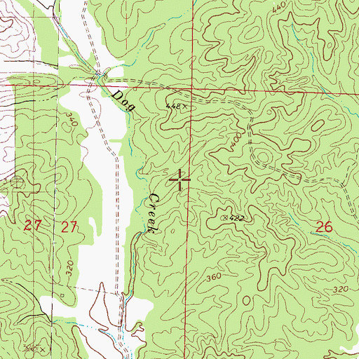 Topographic Map of Lamars Box (historical), MS