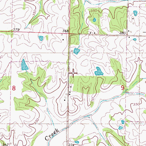 Topographic Map of Bobo School (historical), MS
