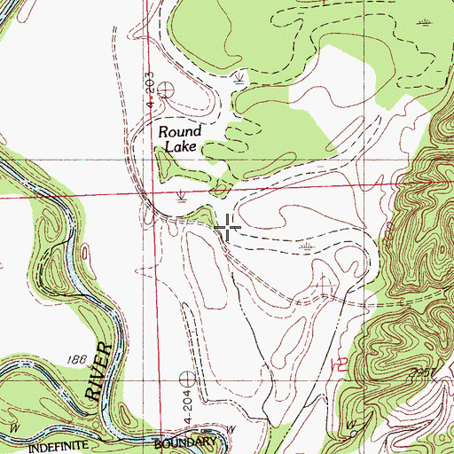 Topographic Map of Dalehite Lake, MS