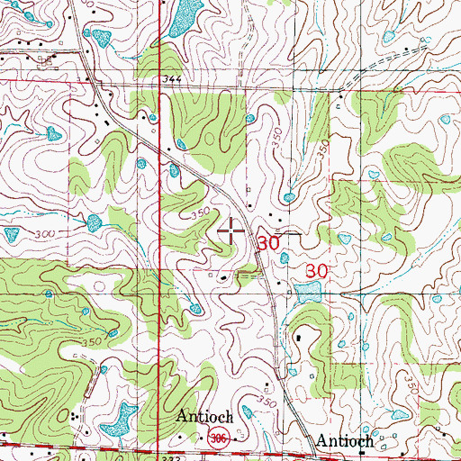 Topographic Map of Jackson (historical), MS