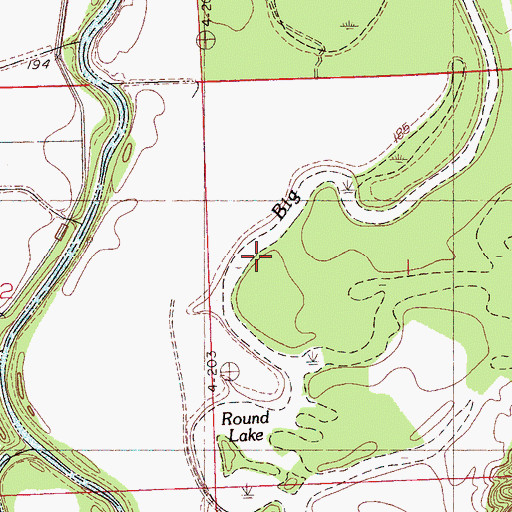 Topographic Map of Long Lake, MS