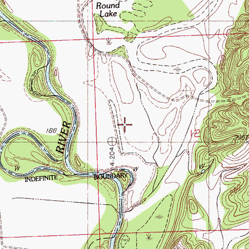 Topographic Map of Mosquito Lake, MS