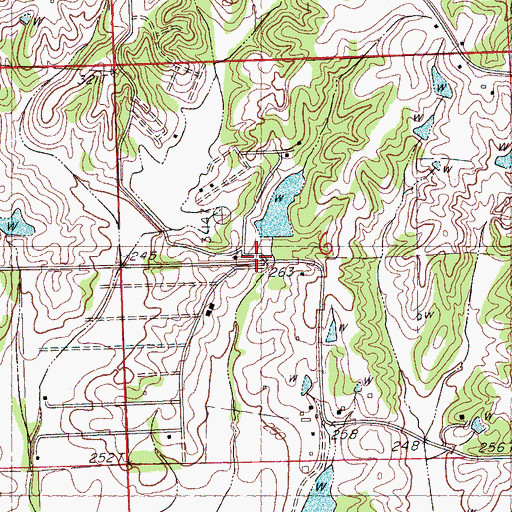 Topographic Map of Murry (historical), MS