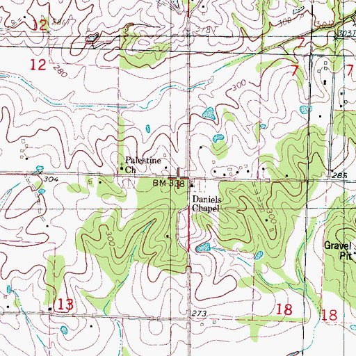 Topographic Map of Palestine (historical), MS