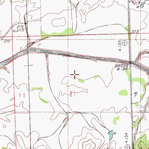 Topographic Map of Shelly (historical), MS