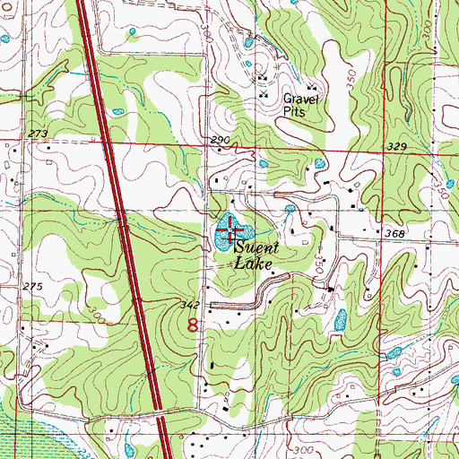 Topographic Map of Suent Lake, MS