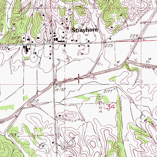 Topographic Map of Whitsells Box (historical), MS
