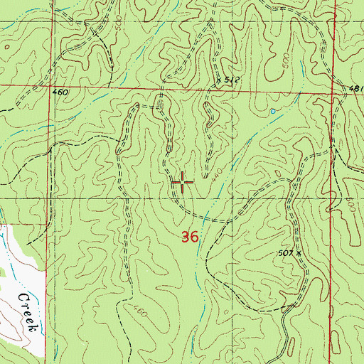 Topographic Map of Rockwell (historical), MS