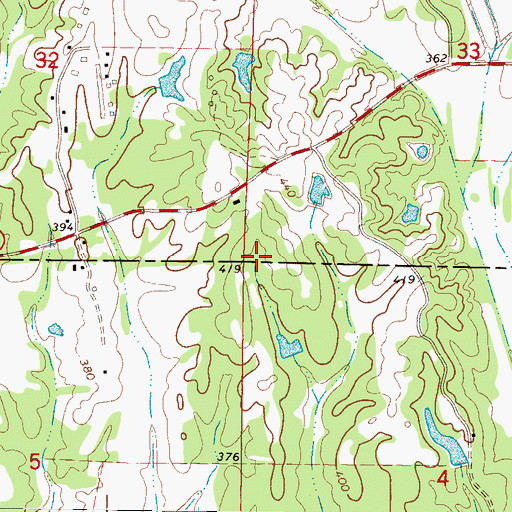 Topographic Map of Fatherland School (historical), MS
