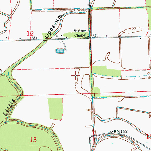Topographic Map of Avant School (historical), MS