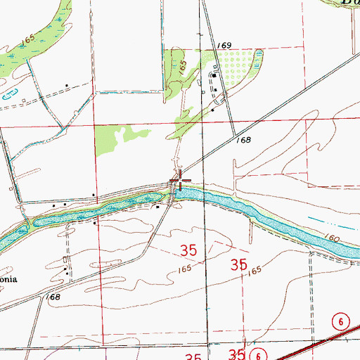 Topographic Map of Church of Christ (historical), MS