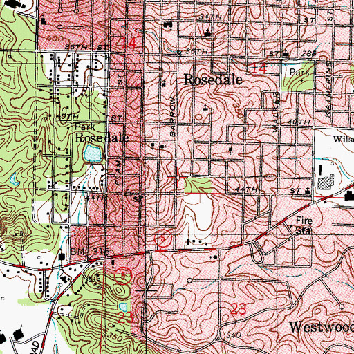 Topographic Map of Lords Haven Church, AR