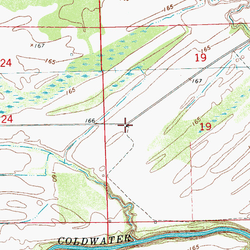 Topographic Map of New Salem Church (historical), MS