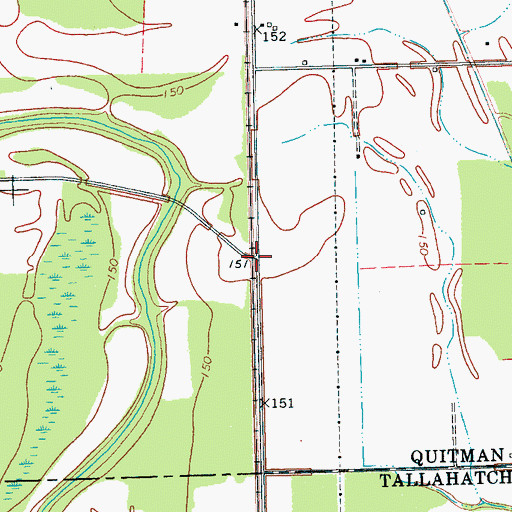 Topographic Map of Pages (historical), MS