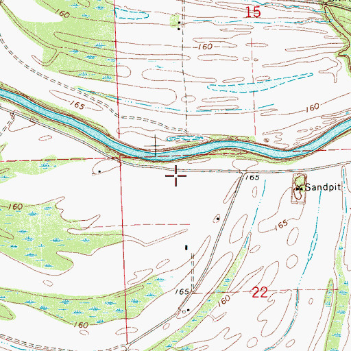 Topographic Map of Wallace Chapel (historical), MS