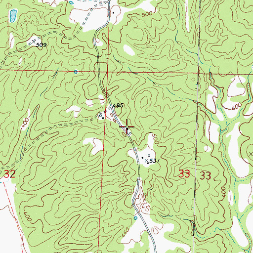 Topographic Map of Bell Grove Church, MS