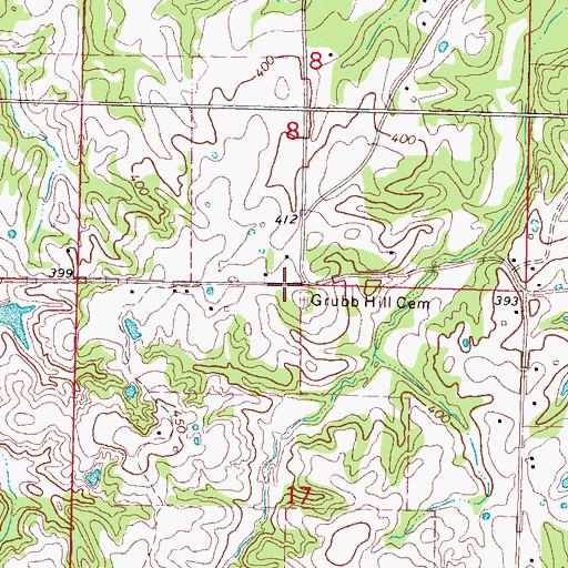 Topographic Map of Grubb Hill Church (historical), MS