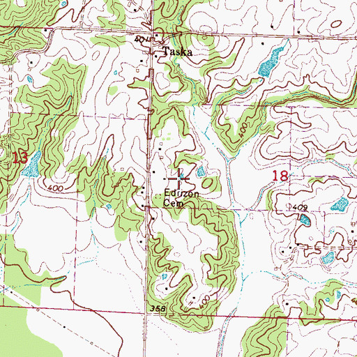 Topographic Map of Hilbert School (historical), MS