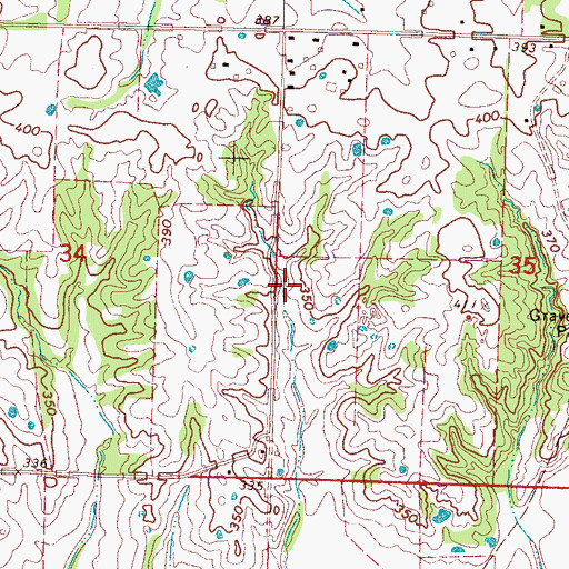 Topographic Map of Hopeville (historical), MS