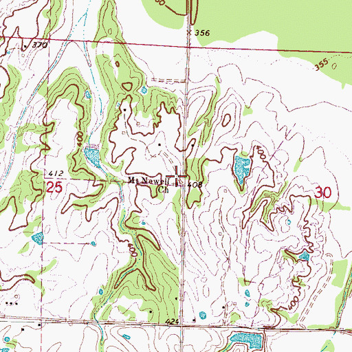 Topographic Map of Kilpatrick School (historical), MS