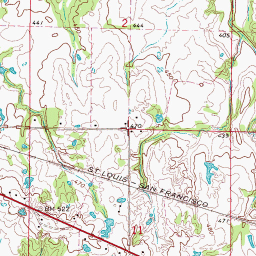 Topographic Map of McComb School (historical), MS