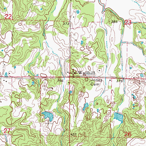 Topographic Map of Mount Olive Church, MS