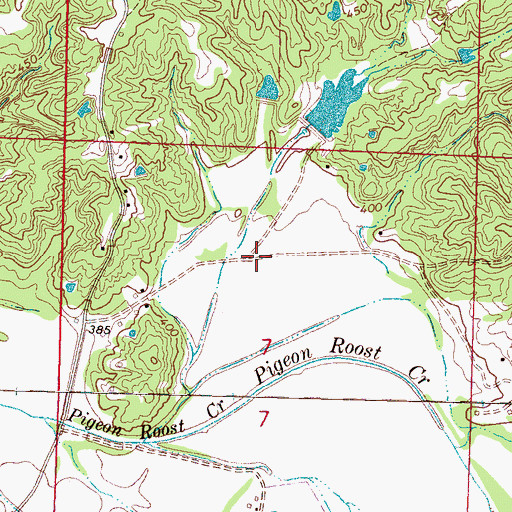 Topographic Map of Tallaloosa (historical), MS