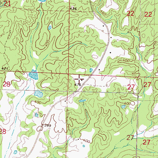 Topographic Map of Wilkins Chapel (historical), MS